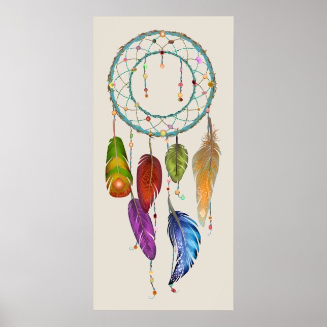 Colourful Dream Catcher Poster (Front)