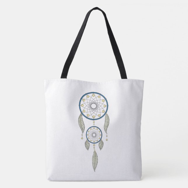 Colourful Dream Catcher Tote Bag (Back)