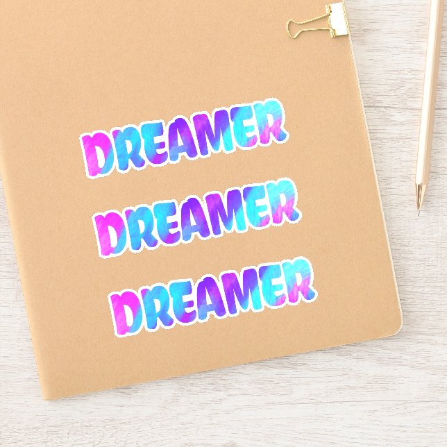 Colourful Dreamer Word Art (Notebook)