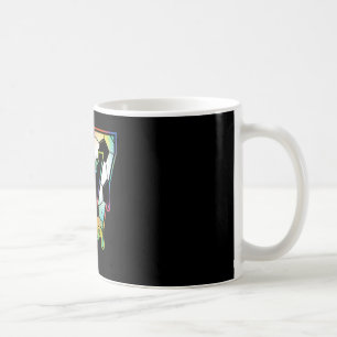Colourful Dripping 67 Varsity Number Soccer Halfto Coffee Mug