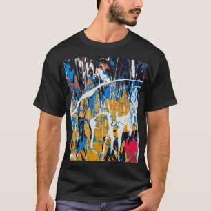 Colourful dripping paint: graffiti wall. T-Shirt