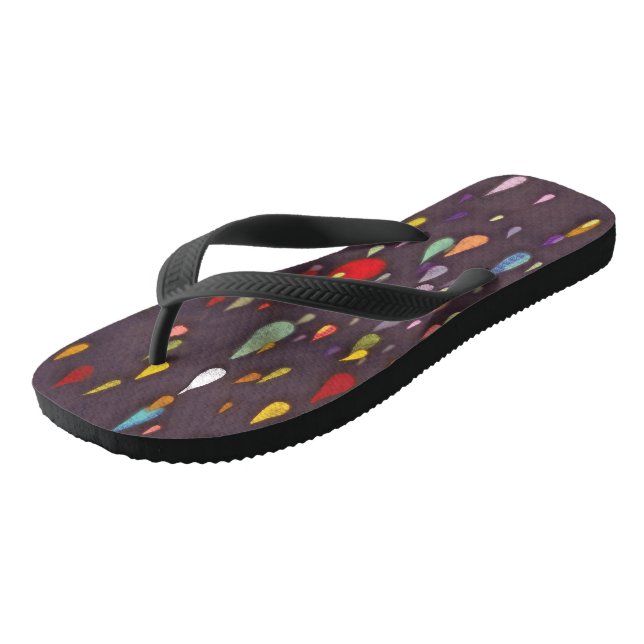 Colourful Drops Thongs (Angled)