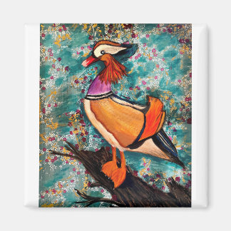 Colourful duck magnet