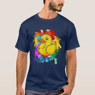 Colourful Duckling Ducky Bath Toy Duckie Cute Rubb T-Shirt