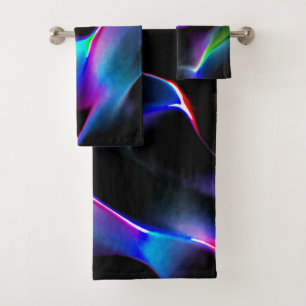 Colourful dunes under night darkness bath towel set
