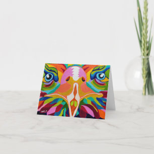 Colourful Eagle 4 x 5.6 Thank You Card