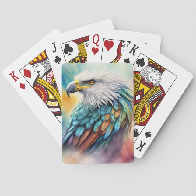 Colourful Eagle Playing Cards (Back)