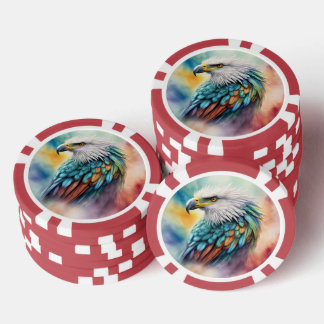 Colourful Eagle Poker Chips
