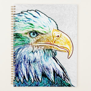 Colourful Eagle Sketch Planner