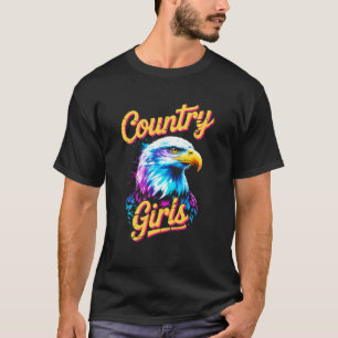 Colourful Eagle Western Cowgirl Graphic Tee