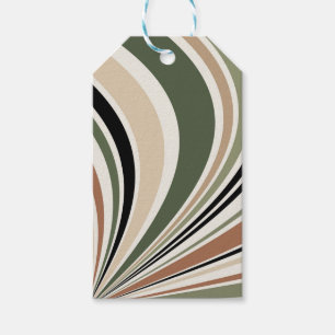 Colourful earth colours retro vibes gift tags