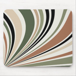 Colourful earth colours retro vibes mouse pad