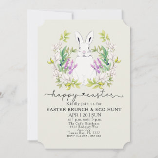 Colourful Easter Brunch & Egg Hunt Invitation