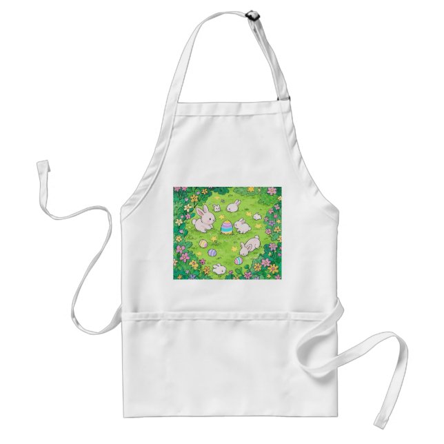 Colourful Easter Bunnies  Standard Apron (Front)