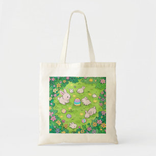 Colourful Easter Bunnies  Tote Bag