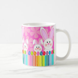 Colourful Easter Bunny and Eggs Mug
