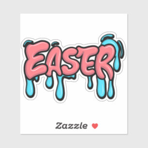 Colourful Easter Drip Text Graffiti Style Design