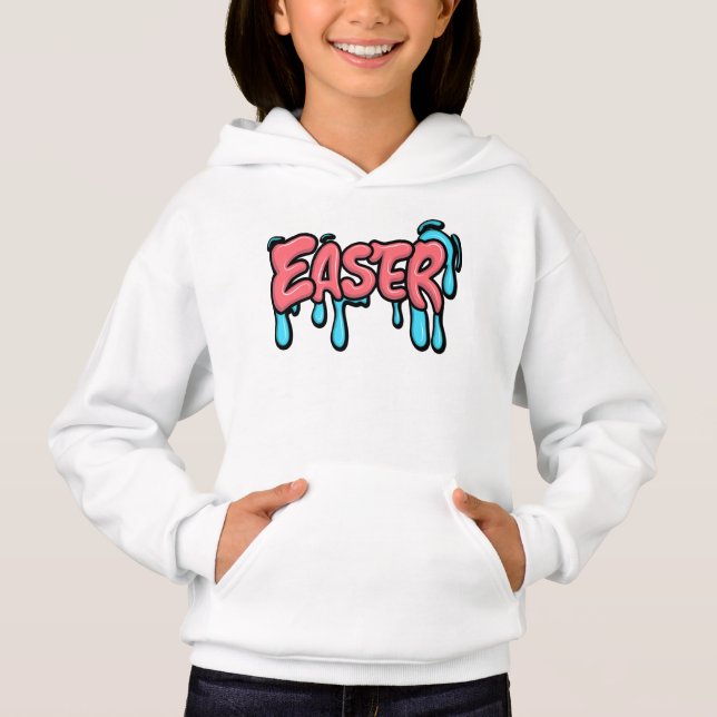 Colourful Easter Drip Text Graffiti Style Design (Front)