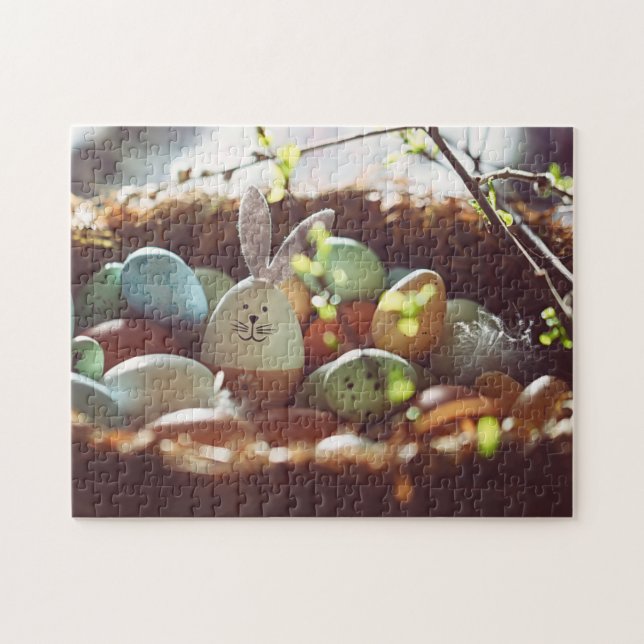 Colourful Easter Egg Pictures Easter Egg Day Cute Jigsaw Puzzle (Horizontal)