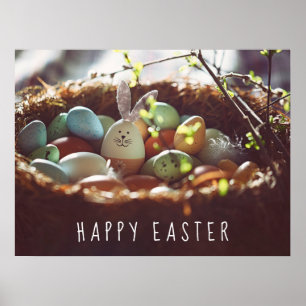 Colourful Easter Egg Pictures Easter Egg Day Cute  Poster