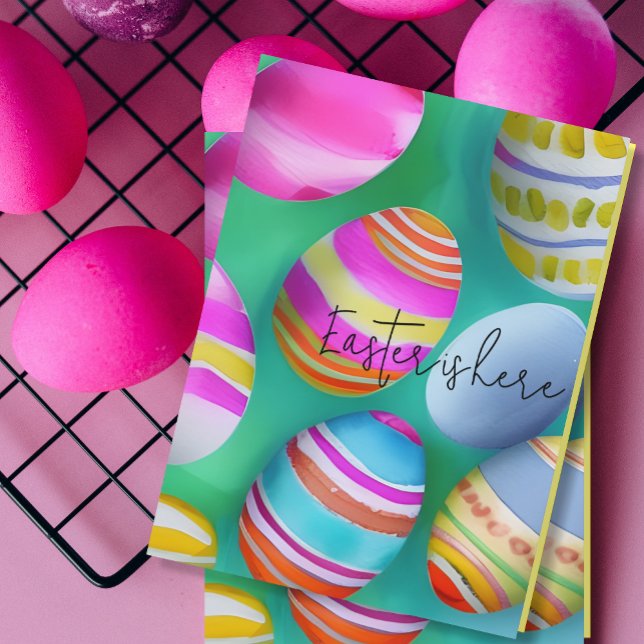 Colourful Easter Eggs Easter  Card (Creator Uploaded)