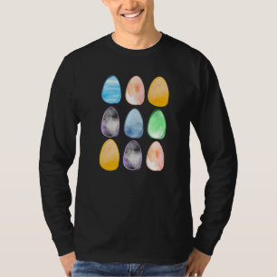 Colourful Easter Eggs Hunting Season Happy Easter  T-Shirt