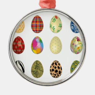 colourful easter eggs metal tree decoration