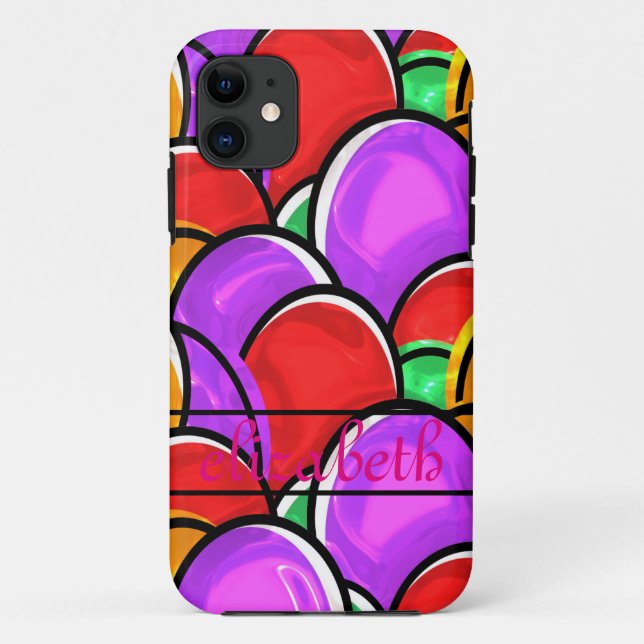 Colourful Easter Eggs Painting Art Motif Case-Mate iPhone Case (Back)