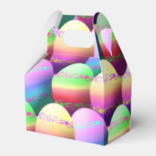 Colourful Easter Eggs Party Favour Boxes