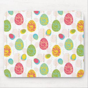 Colourful Easter Eggs Pattern Mouse Pad