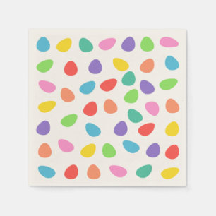 Colourful Easter Eggs Pattern Napkin