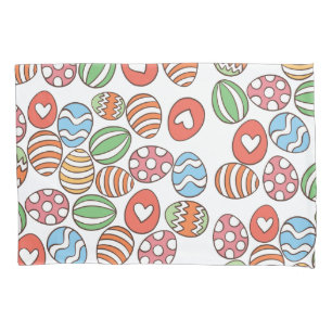 Colourful Easter Eggs Pillowcase