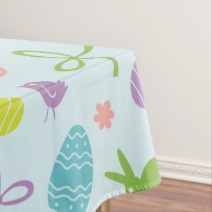 Colourful Easter Spring Pattern   Tablecloth