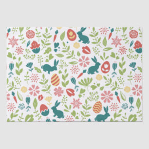 Colourful Easter Symbols Seamless Pattern Tissue Paper