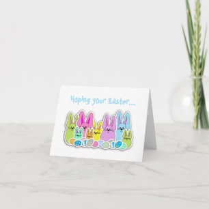 Colourful Easter Treats Holiday Card