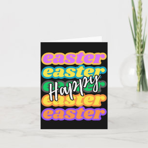 Colourful easter typography a festive greeting t card