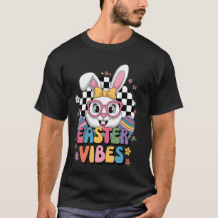 Colourful Easter Vibes Bunny Ears Eggs Spring Holi T-Shirt