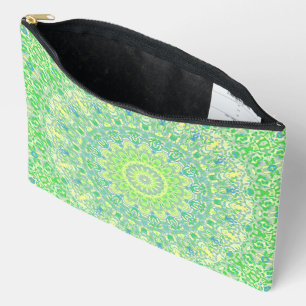 Colourful Eclectic Groovy Hippie Boho Funky Mandal Accessory Pouch
