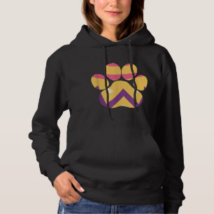 Colourful Egg Easter Paw Funny Dog Cat Lovers Gift Hoodie