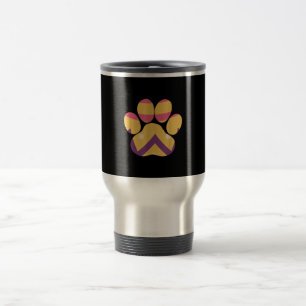 Colourful Egg Easter Paw Funny Dog Cat Lovers Gift Travel Mug
