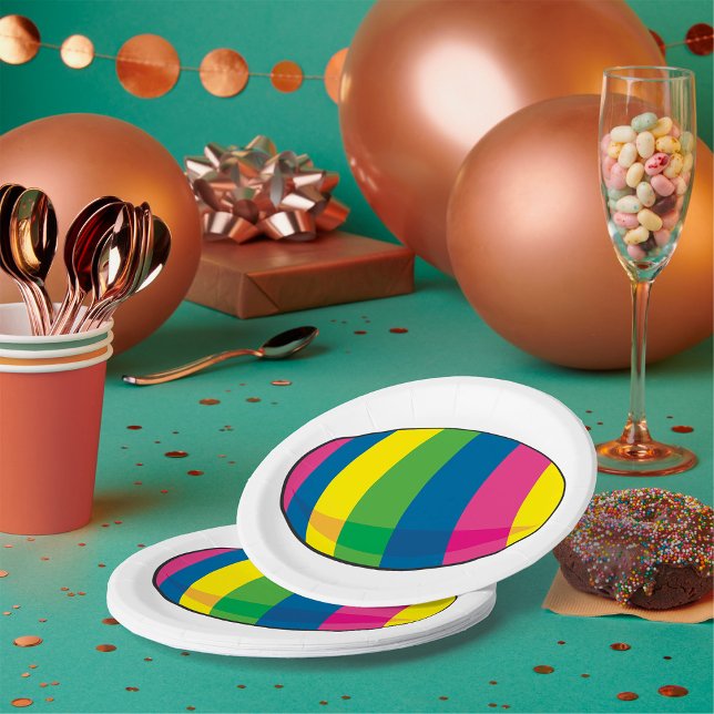 Colourful Egg Paper Plate (Creator Uploaded)
