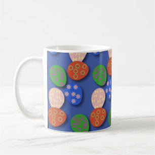 Colourful Egg Patterned Coffee Mug