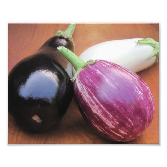 Colourful Eggplant Photo Print (Front)