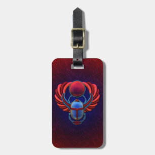 Colourful Egyptian Scarab Luggage Tag
