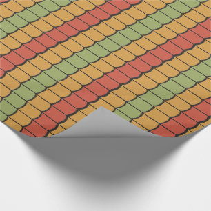 Colourful Egyptian Tribal Feathers Wrapping Paper