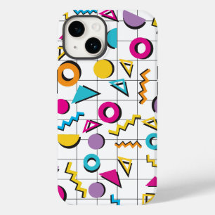 Colourful Eighties 80's Geometric Pattern Case-Mate iPhone 14 Case