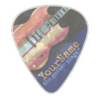 colourful electric-guitar with your name, cool