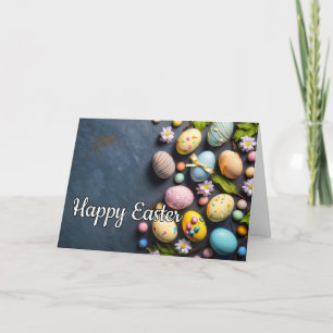 Colourful Elegant Festive Easter Collage Holiday Card