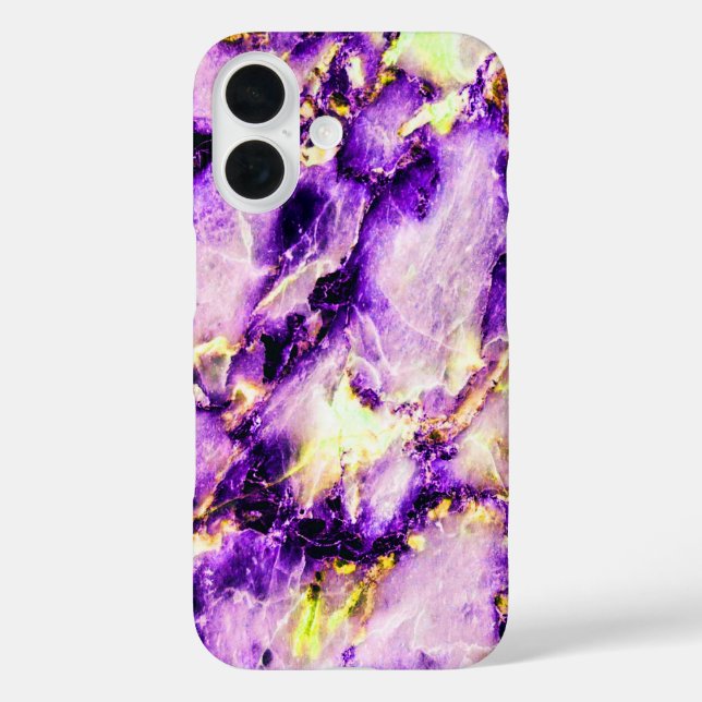 Colourful Elegant Marble Purple Pink and Gold Case-Mate iPhone Case (Back)