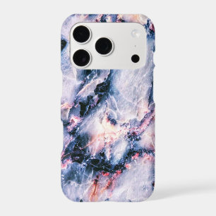 Colourful Elegant Marble White Blue and Pink